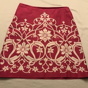 LOFT By Ann Taylor Red Midi Skirt